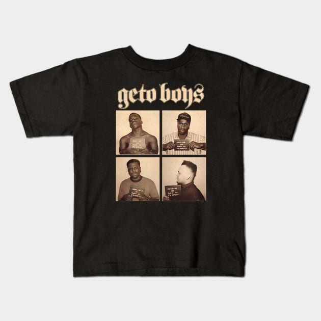 Geto Boys Mugshot Kids T-Shirt by Nostic Studio